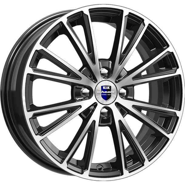 K&K Меандр 6x16 4*98 ET35 DIA58.6 Алмаз черный Литой