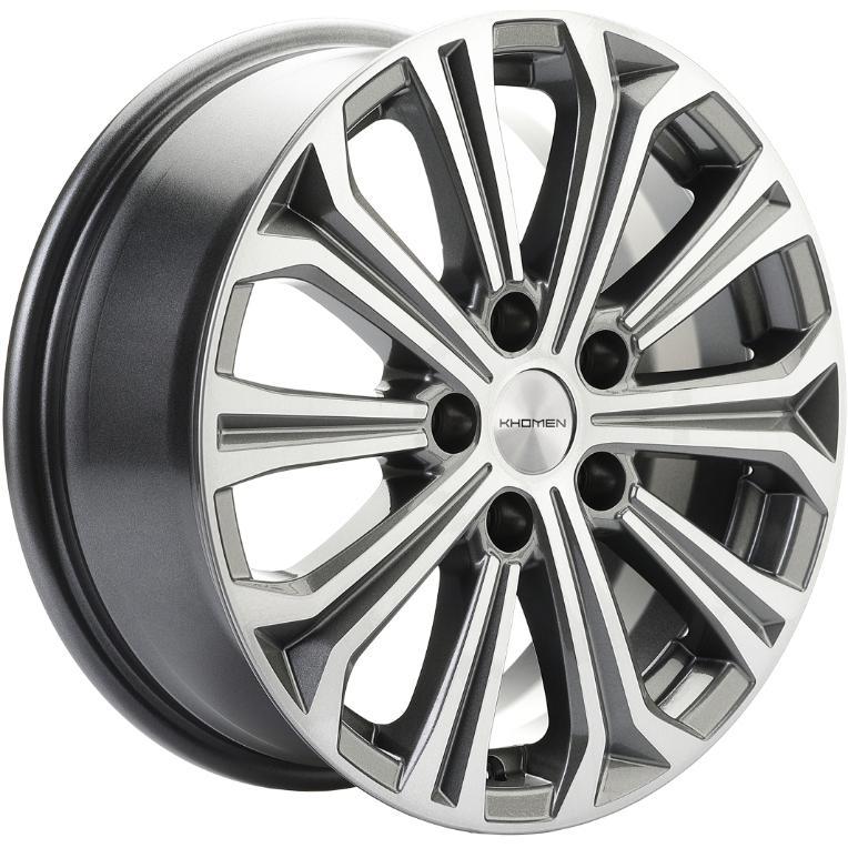 Khomen KHW 1610 6.5x16 5*114.3 ET45 DIA64.1 Gray-FP Литой