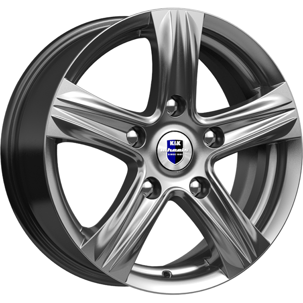 K&K Легион 6.5x16 5*114.3 ET39 DIA60.1 Дарк платинум Литой