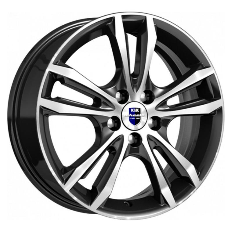 K&K Samara 6x16 5*112 ET40 DIA66.6 Алмаз черный SK Литой