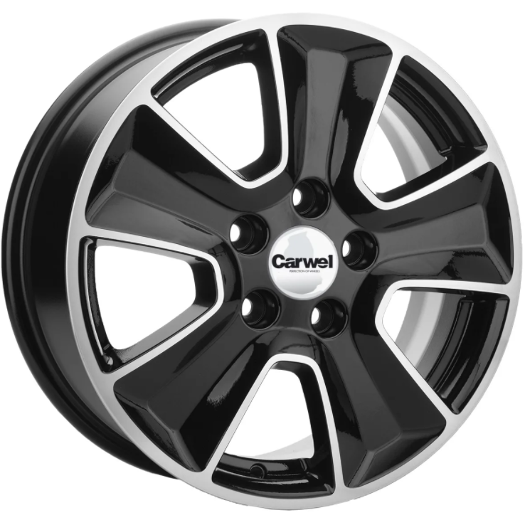 Khomen KHW 1601 6.5x16 5*114.3 ET50 DIA67.1 Black-FP Литой