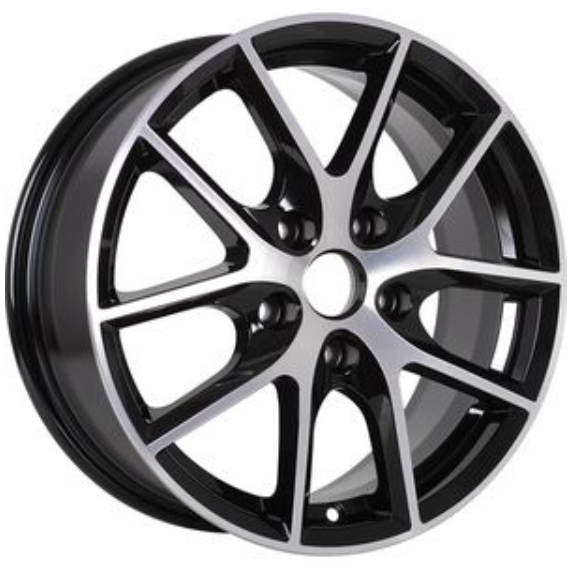 Alcasta M59 6.5x16 5*110 ET38 DIA65.1 BKF Литой