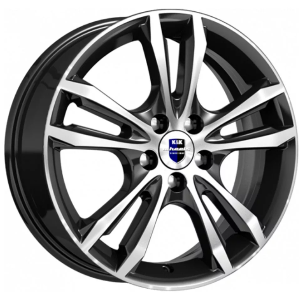 K&K Samara 6x16 5*112 ET45 DIA66.6 Алмаз черный Литой