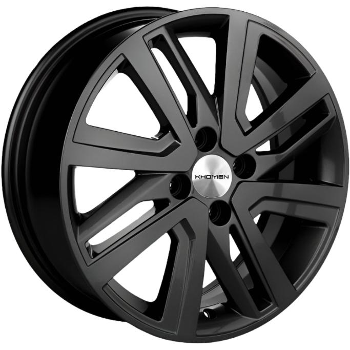 Khomen KHW 1609 6x16 4*100 ET41 DIA60.1 Black Matt Литой