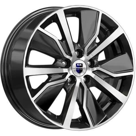 K&K Гамбит 6.5x16 5*114.3 ET40 DIA66.1 Алмаз черный Литой