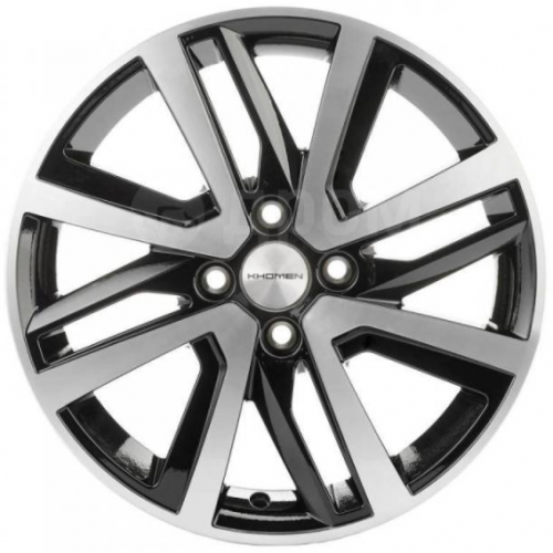 Khomen KHW 1609 6x16 4*100 ET37 DIA60.1 Black-FP Литой