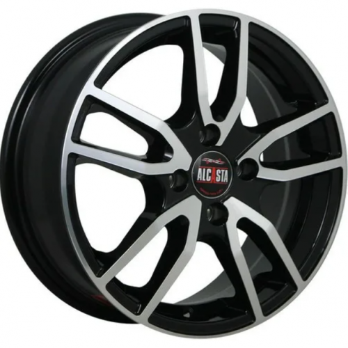Alcasta M57 6.5x16 5*100 ET35 DIA57.1 BKF Литой