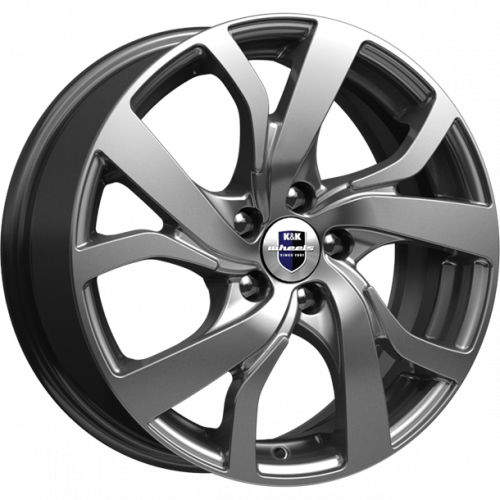 K&K Палермо 6.5x16 5*114.3 ET46 DIA67.1 Дарк платинум Литой