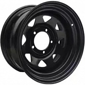 Off Road Wheels УАЗ 8x16 5*139.7 ET-25 DIA110.1 Black Штампованный