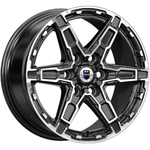 K&K Дистрикт 8x18 6*114.3 ET42 DIA66.1 Алмаз черный Литой