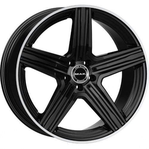 MAK Lewis 8x18 5*112 ET50 DIA66.6 Gloss Black Mirror Ring Литой