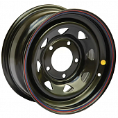 Off Road Wheels A17 8x16 5*139.7 ET0 DIA110.1 Black Штампованный