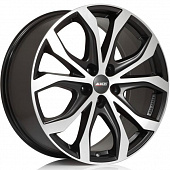 Alutec W10X 9x20 5*114.3 ET35 DIA70.1 Racing black front polished Литой