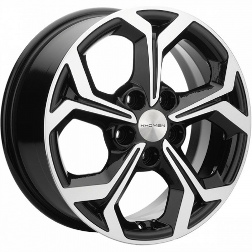 Khomen KHW 1606 6.5x16 5*114.3 ET43 DIA67.1 Black-FP Литой