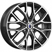 K&K Лилиом 6x16 4*108 ET37 DIA63.3 Алмаз черный Литой