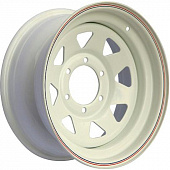 Off Road Wheels Jeep 8x16 5*114.3 ET-19 DIA84.1 White Штампованный
