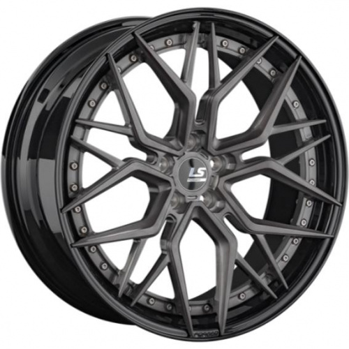 LS Forged FG35 10.5x21 5*112 ET43 DIA66.6 ALBRSD-GM/BK Кованый