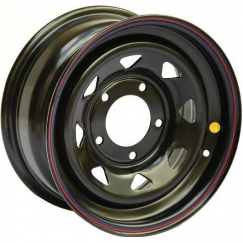 Off Road Wheels Niva 7x15 5*139.7 ET25 DIA98.5 Black Штампованный