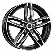 K&K Sayan 6x16 5*110 ET44 DIA65.1 Алмаз черный Литой